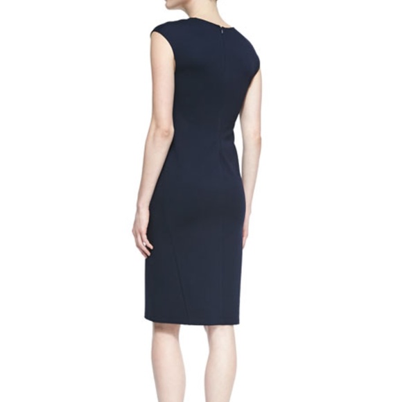 Black Theory Naepra Fixture Ponte Mid Length Dress - Picture 2 of 6